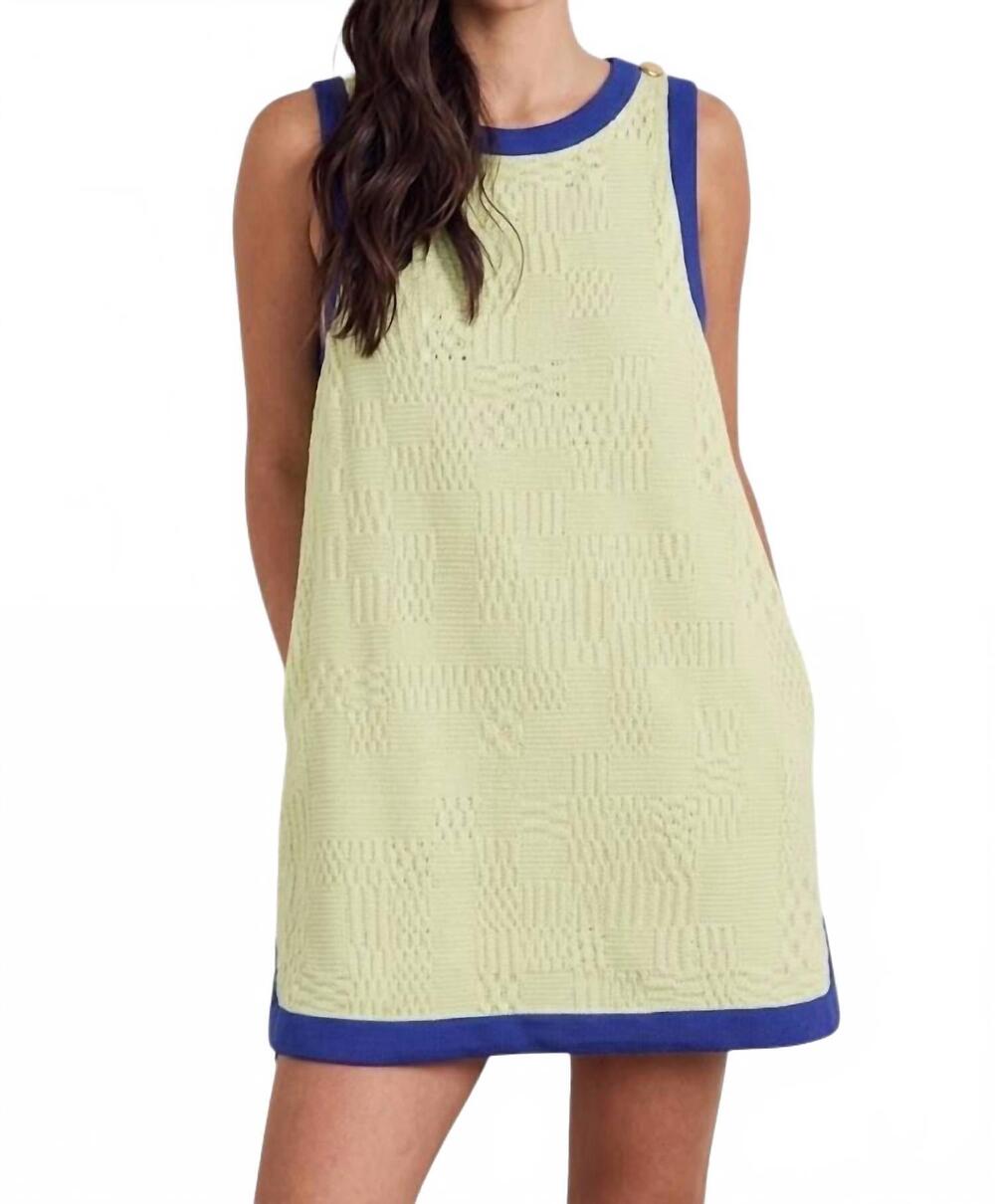 NEW ENTRO happy runaround dress in lime